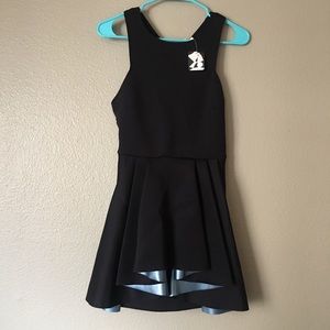 adorable cut out back layered dress